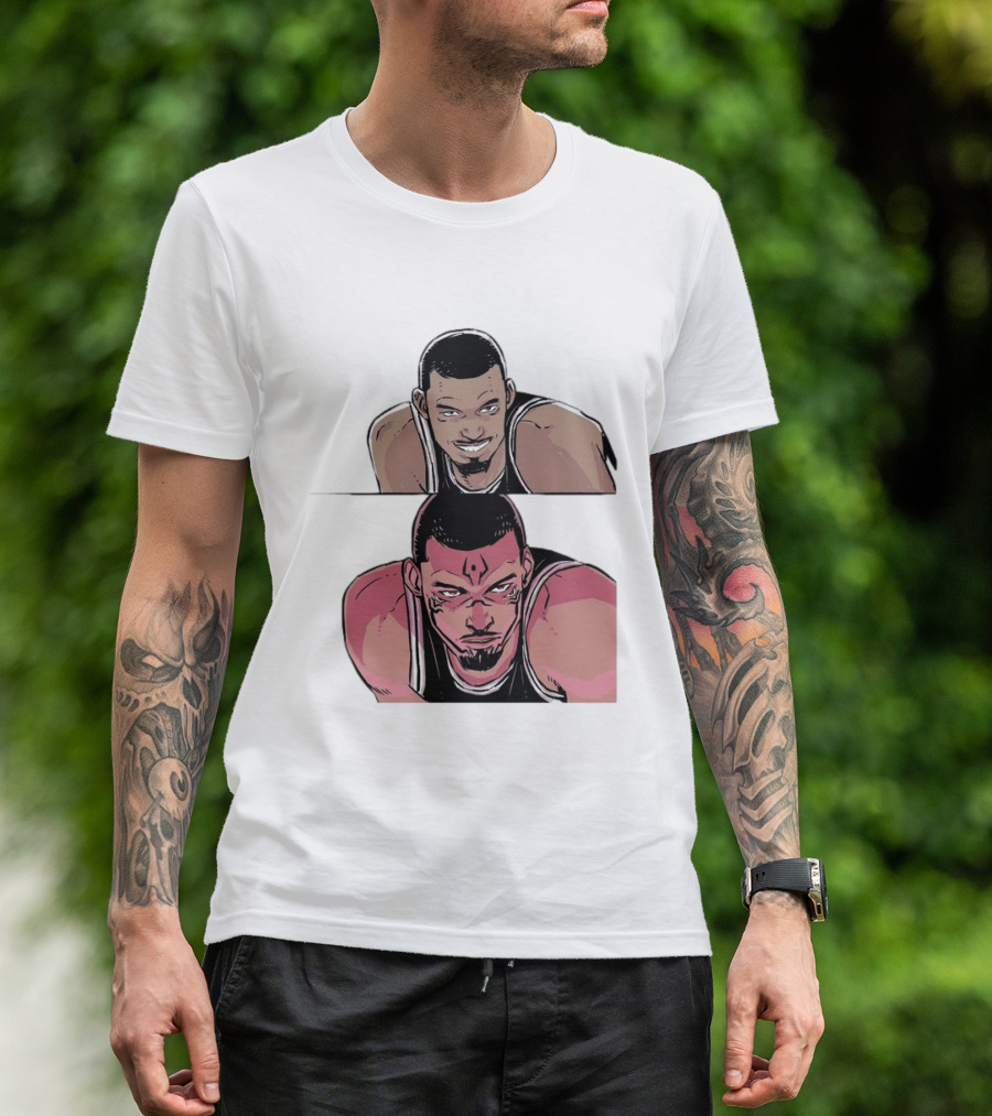 Victor Wembanyama Anime Style Transformation Wemby To Wemkuna T-Shirt