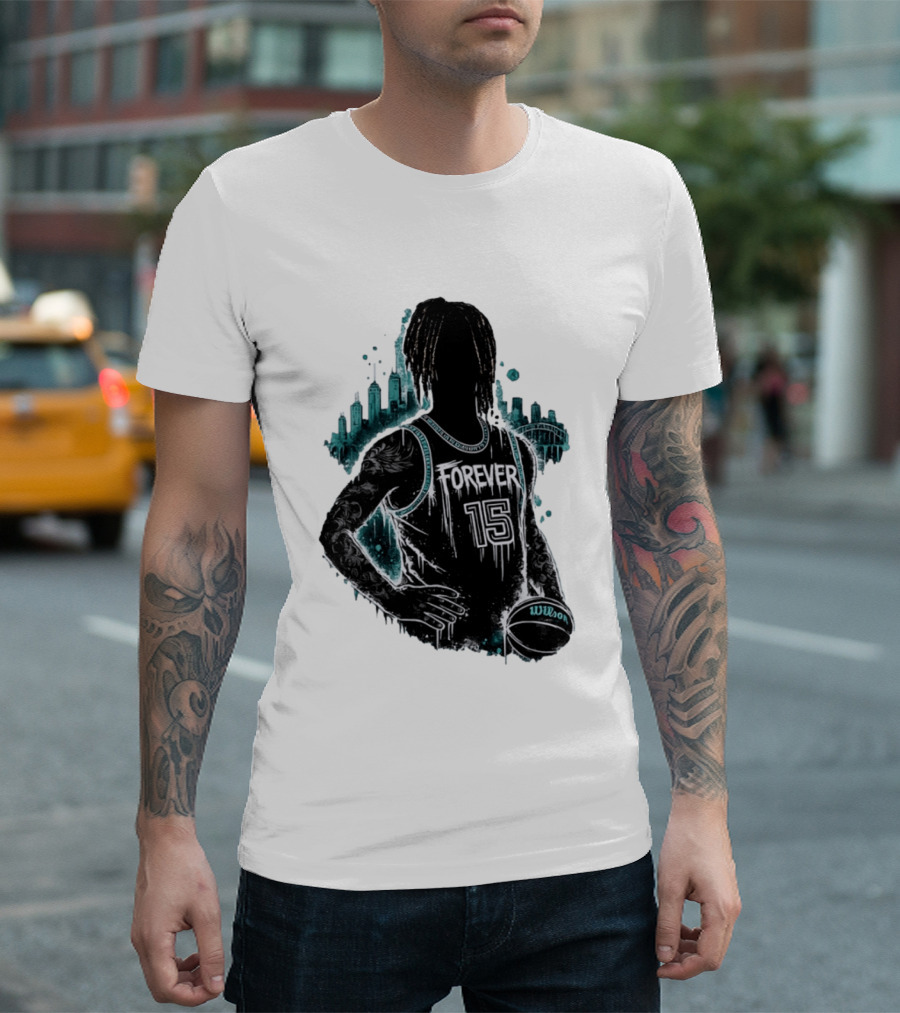 Brandon Clarke Forever 15 Memphis Grizzlies Basketball City Skyline Wilson T-Shirt