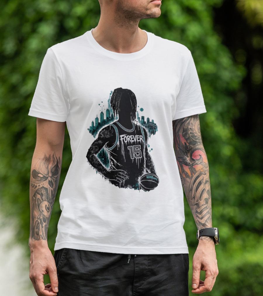 Brandon Clarke Forever 15 Memphis Grizzlies Basketball City Skyline Wilson T-Shirt