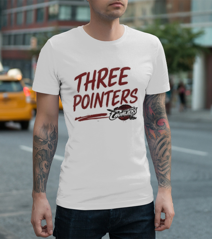 Three Pointers Cleveland Cavaliers Team T-Shirt