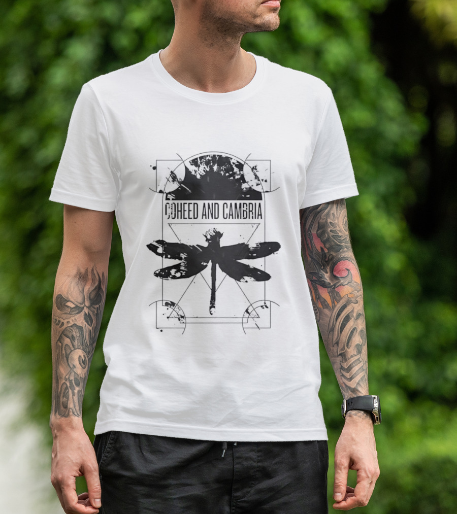 Coheed And Cambria Dragonfly Baseball Geometric T-Shirt