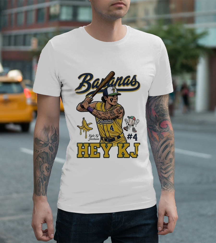 Bananas Kyle Kj Jackson Number 4 Hey KJ T-Shirt