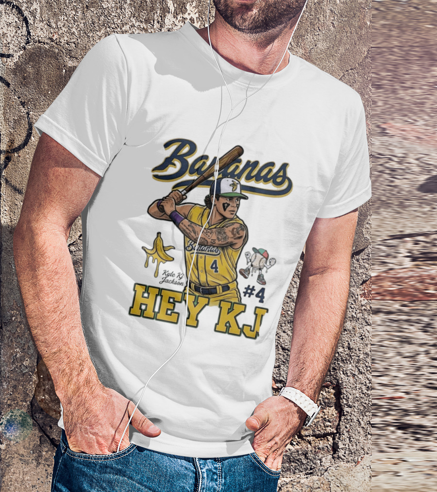 Bananas Kyle Kj Jackson Number 4 Hey KJ T-Shirt