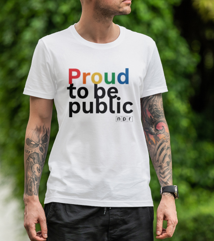 Proud To Be Public Colorful Pride T-Shirt