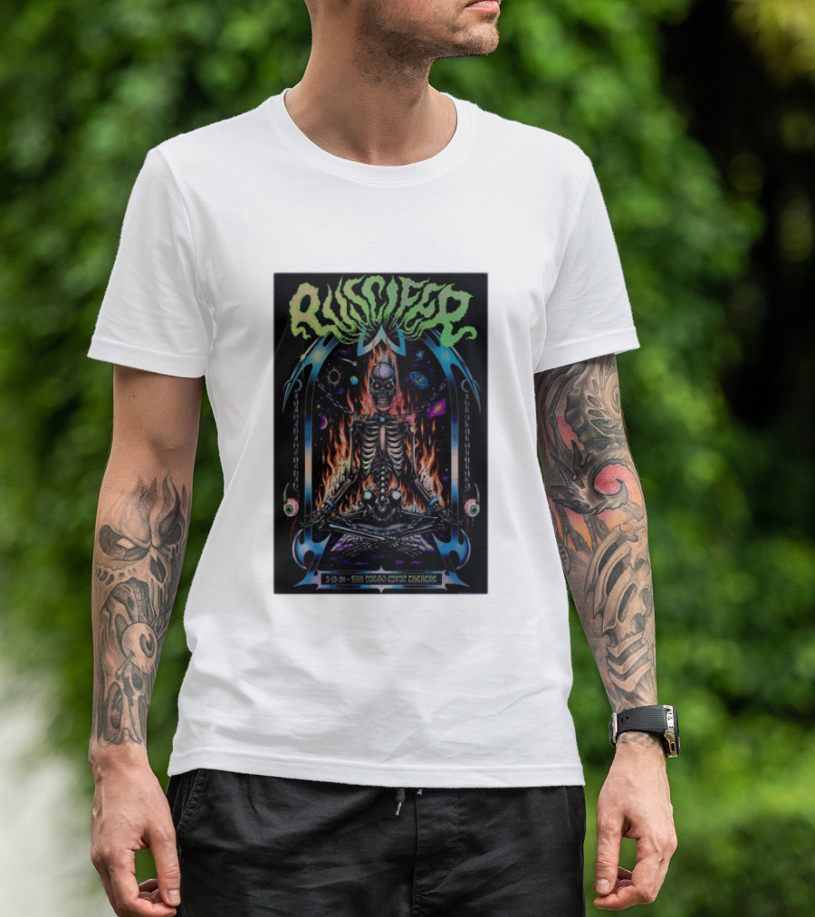 Puscifer San Diego Civic Theatre May 13 2026 Skeleton Cosmic Fire T-Shirt