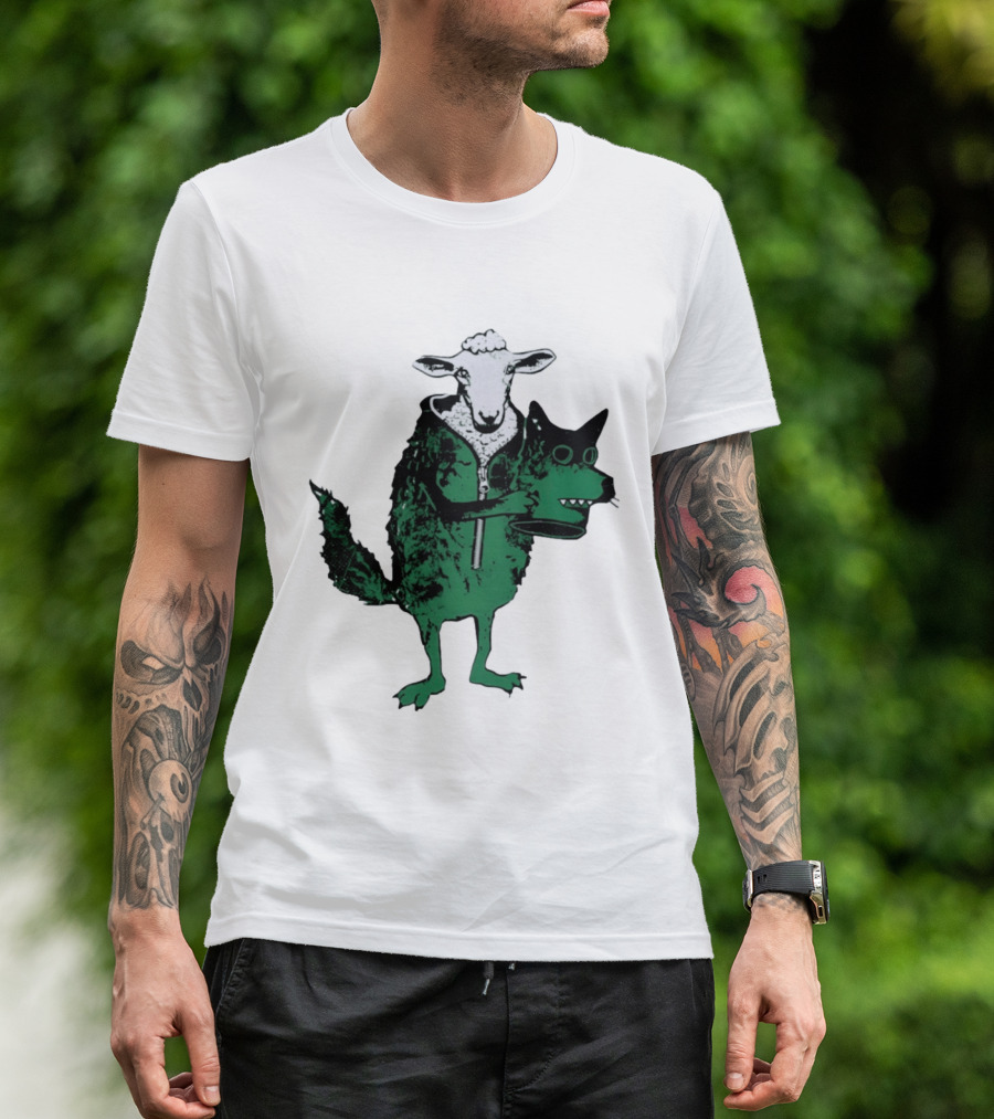Sheep In Wolf's Clothing Humorous Animal Disguise Joke T-Shirt