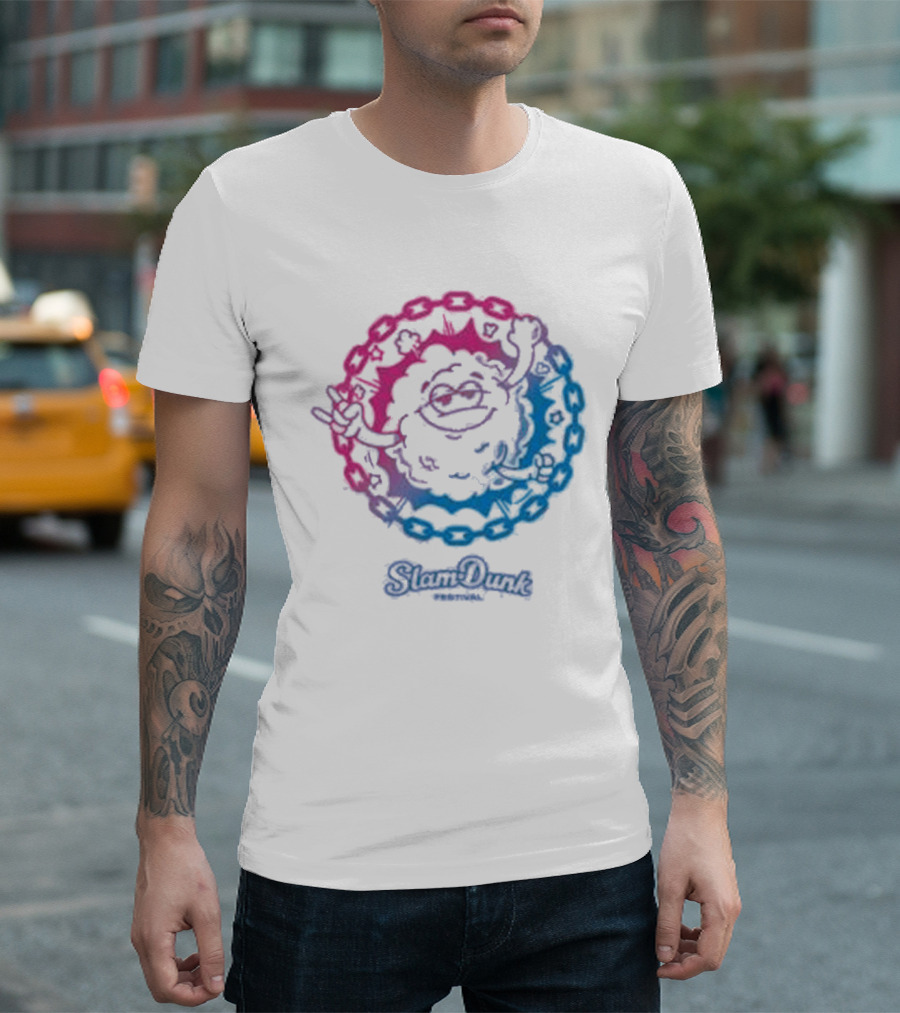 Slam Dunk World Moshy Dreamy Colorful Circle T-Shirt