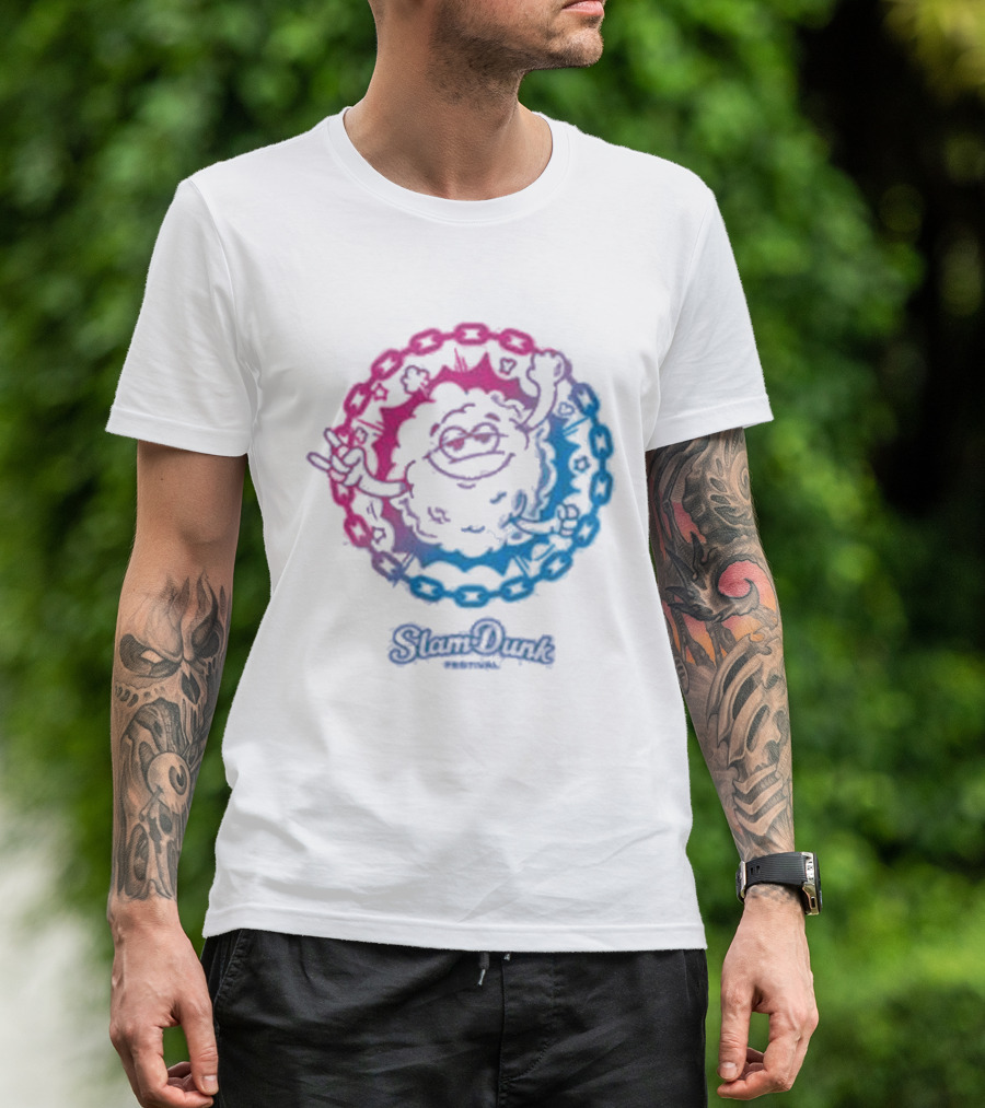 Slam Dunk World Moshy Dreamy Colorful Circle T-Shirt