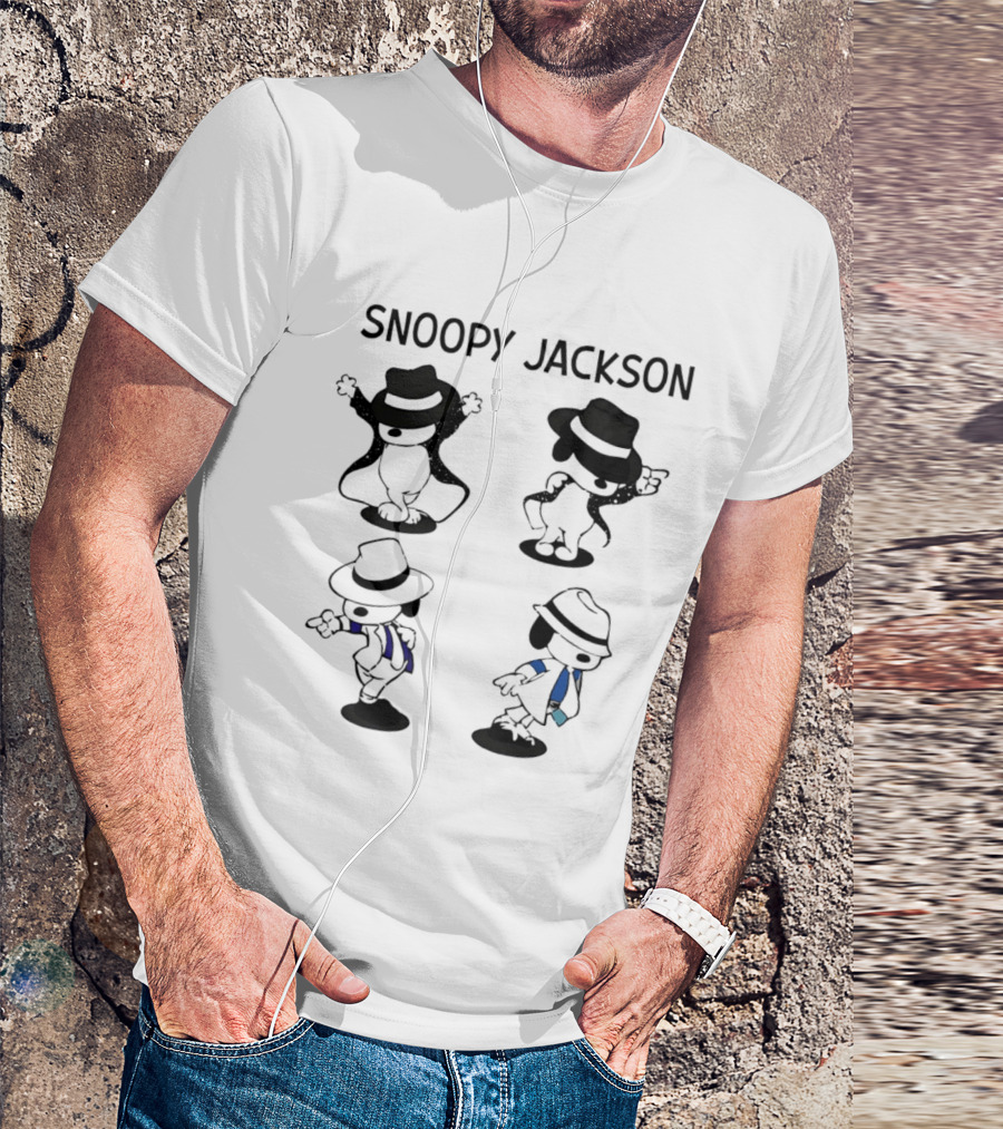 Snoopy Jackson Dance Moves With Fedora And Suit Styles T-Shirt