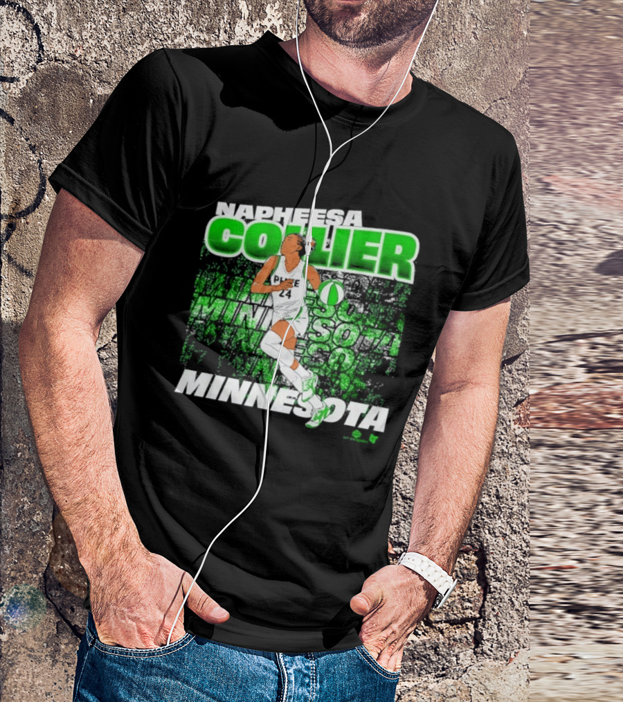 Napheesa Collier Minnesota Lynx Basketball Green Minnesota T-Shirt