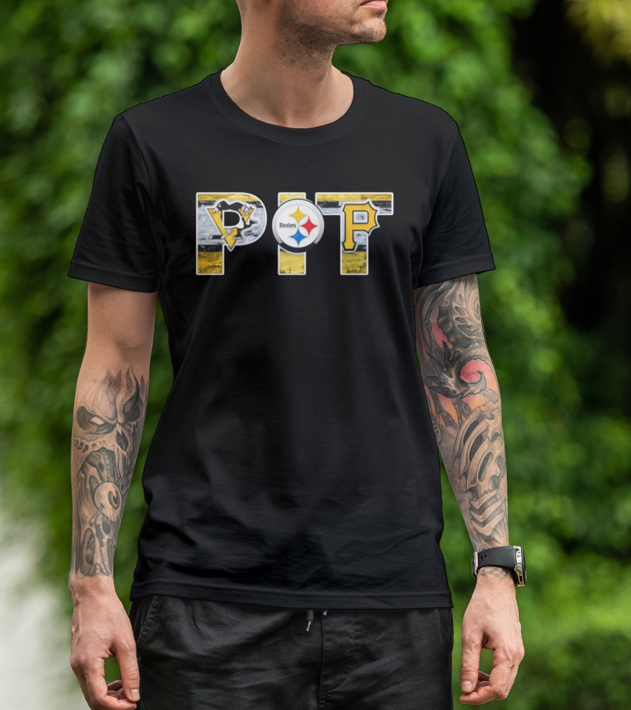 PIT Pittsburgh Steelers Penguins Pirates Fan Pride T-Shirt