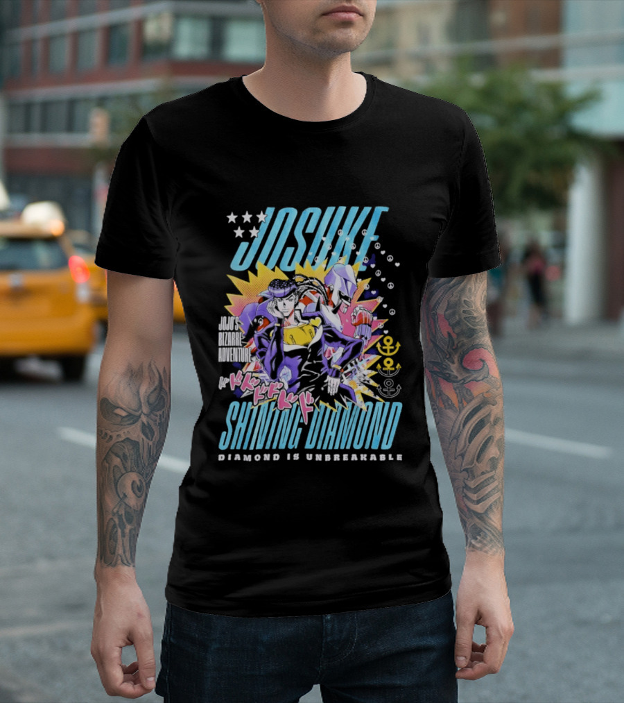 Josuke Shining Diamond JoJo's Bizarre Adventure Diamond Is Unbreakable T-Shirt