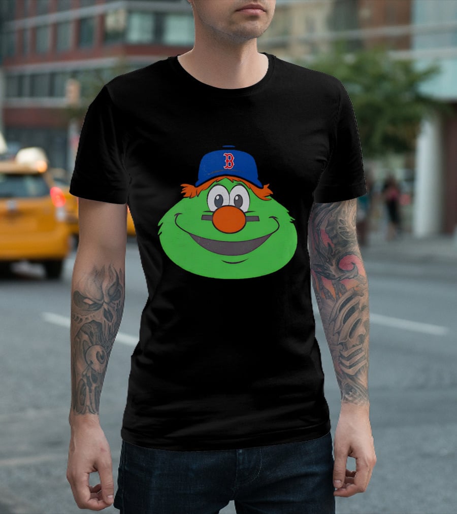 Boston Red Sox Wally The Green Monster Big Face 2026 T-Shirt