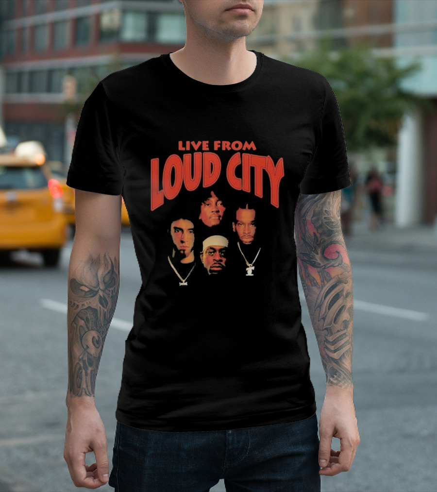 Live From Loud City Hip Hop Legends Faces And Chains T-Shirt