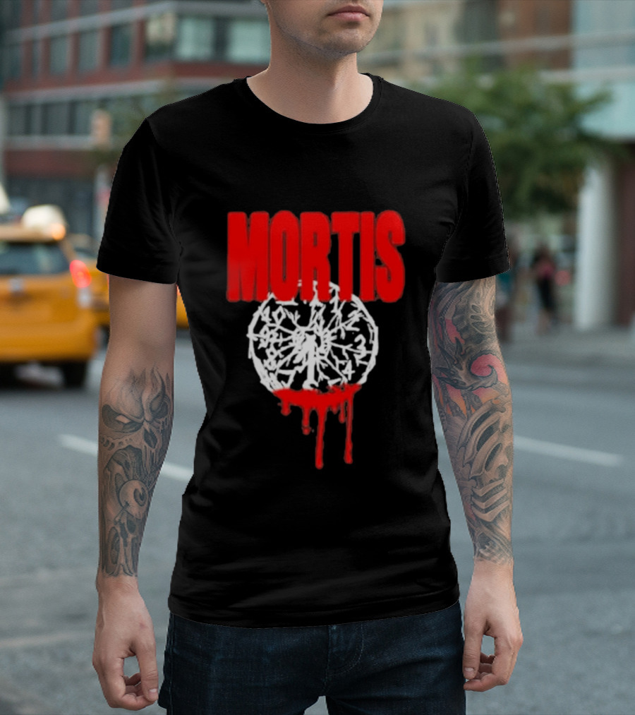 MORTIS Dripping Bloody Wheel T-Shirt