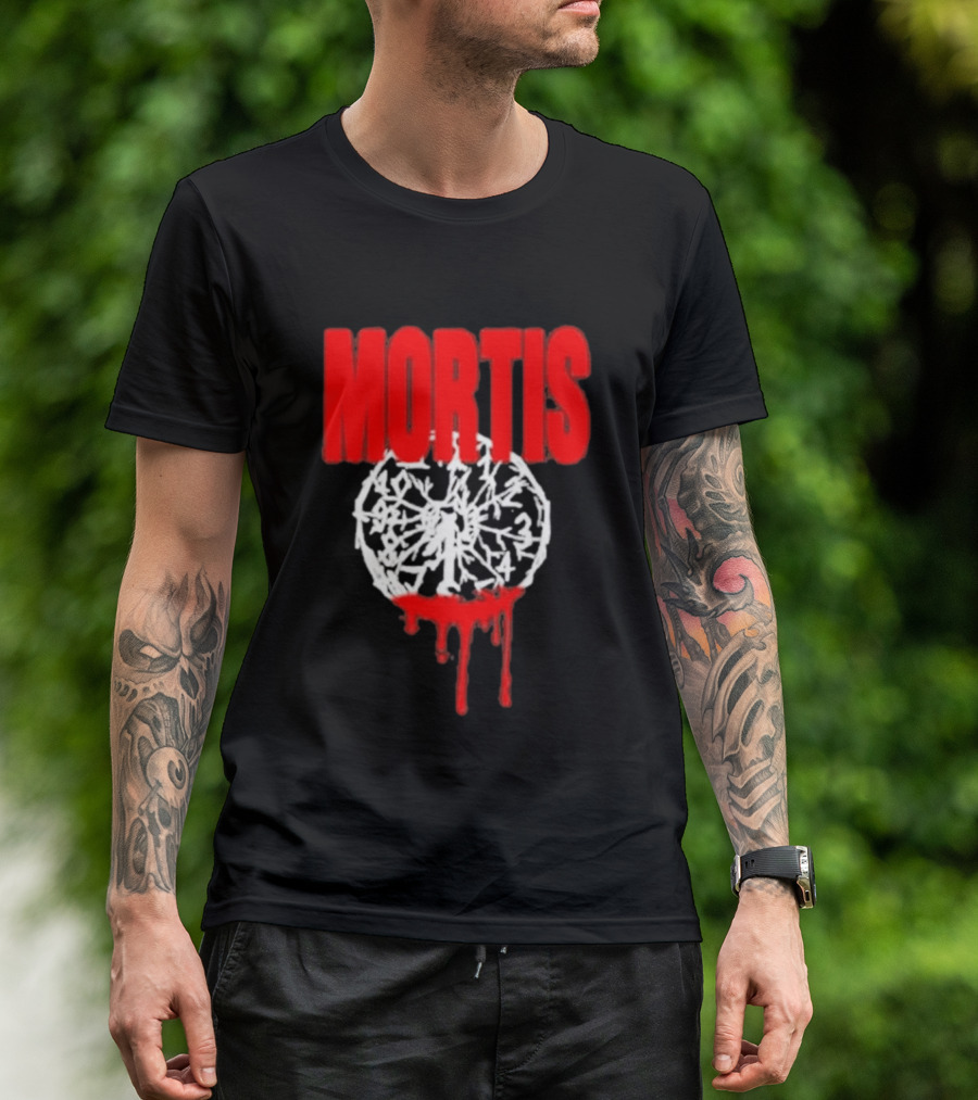 MORTIS Dripping Bloody Wheel T-Shirt