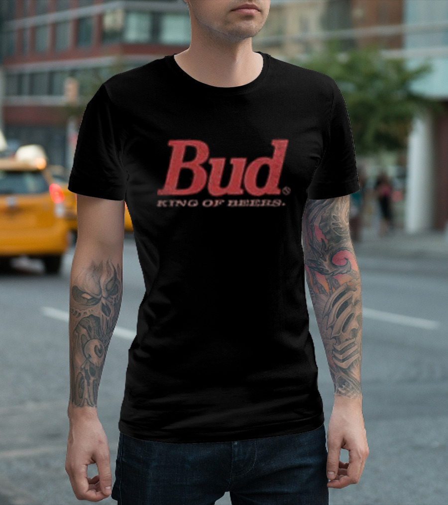 Budweiser Bud King Of Beers US Flag T-Shirt