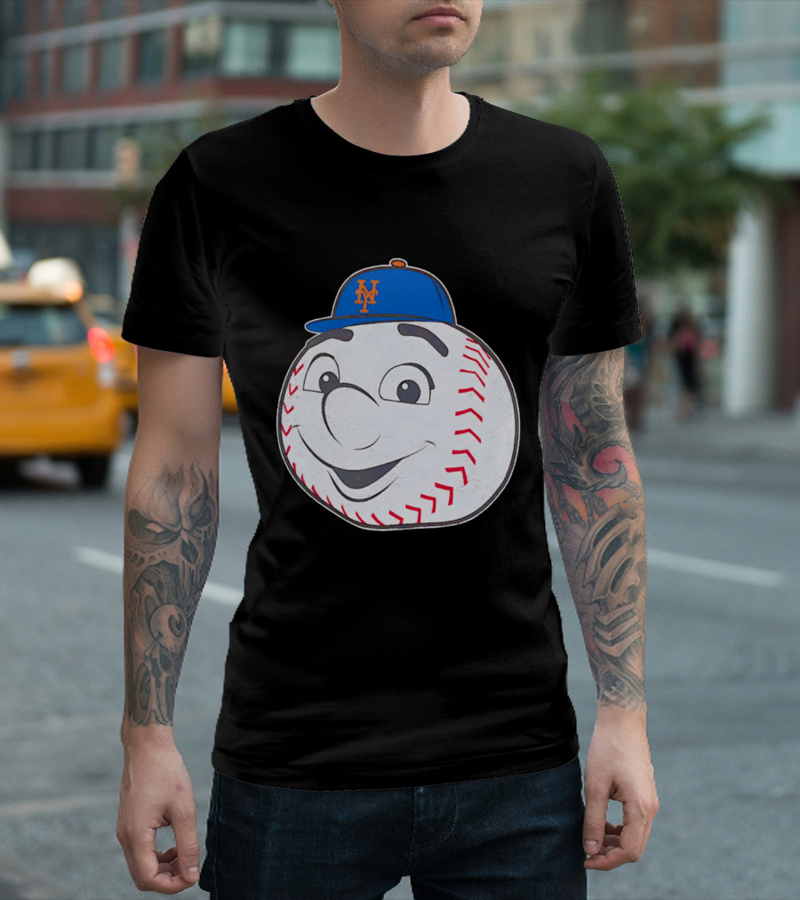 New York Mets Mr. Met Big Face Baseball 2026 T-Shirt