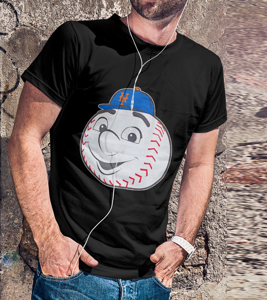 New York Mets Mr. Met Big Face Baseball 2026 T-Shirt