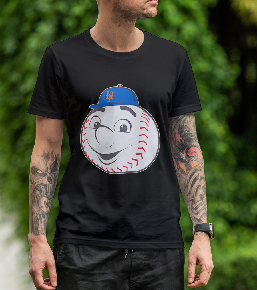 New York Mets Mr. Met Big Face Baseball 2026 T-Shirt