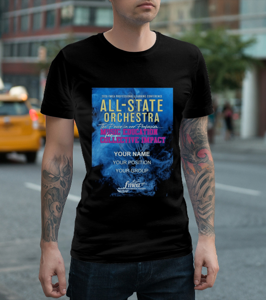 2026 FMEA Professional Learning Conference All State Orchestra Music Education For Collective Impact T-Shirt