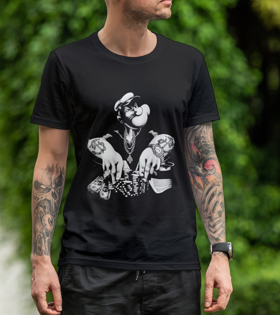 Original Jackson Popeyes Poker Pimp Playing Cards T-Shirt