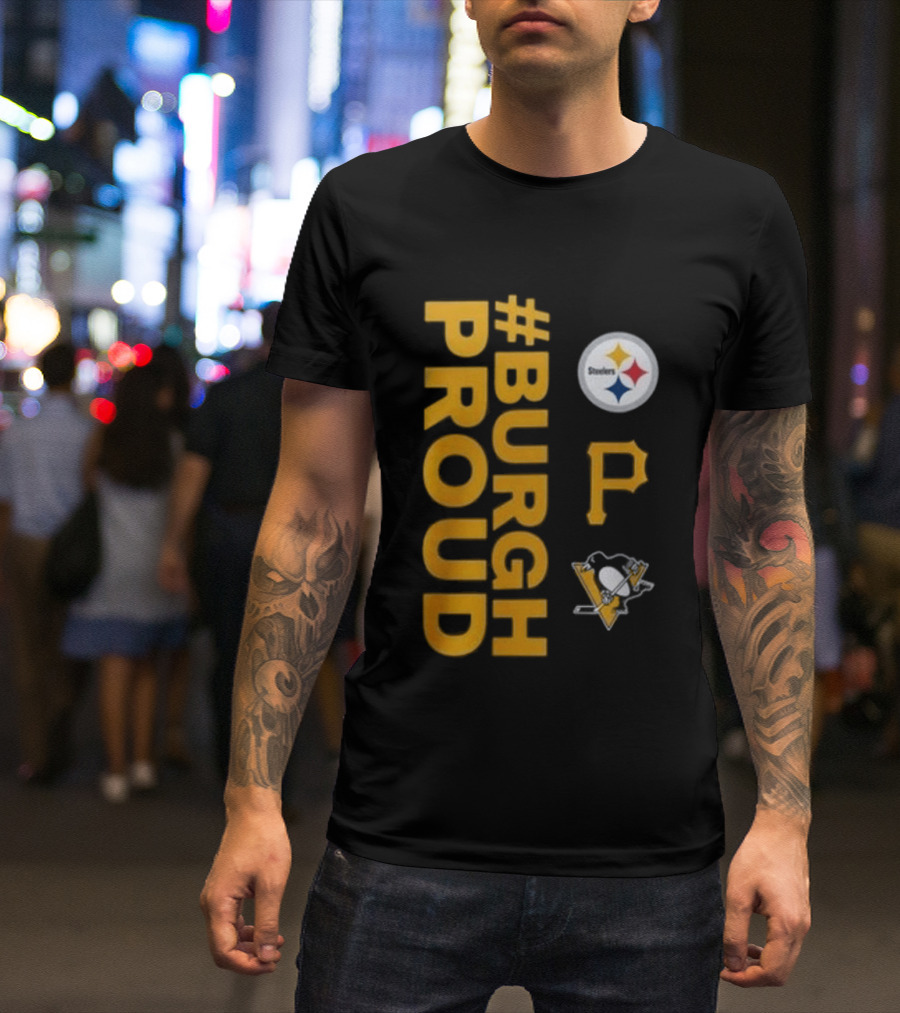 Pittsburgh Pirates 2026 #Burgh Proud Steelers Penguins T-Shirt