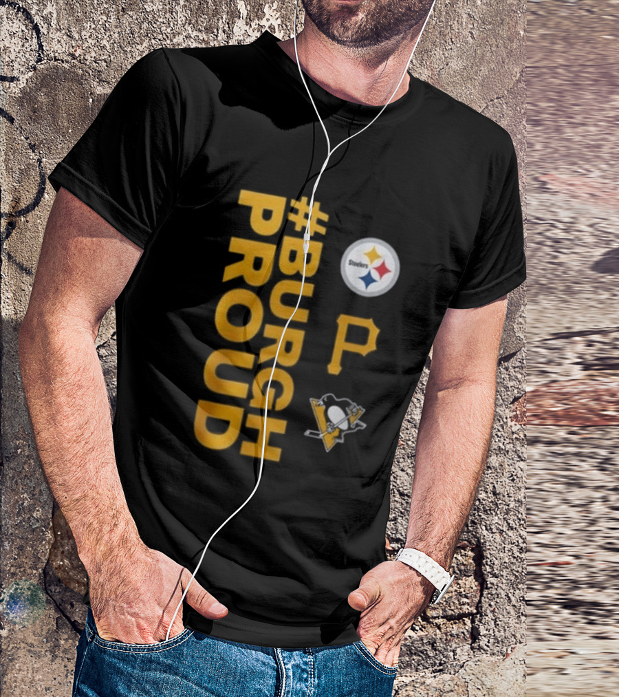 Pittsburgh Pirates 2026 #Burgh Proud Steelers Penguins T-Shirt