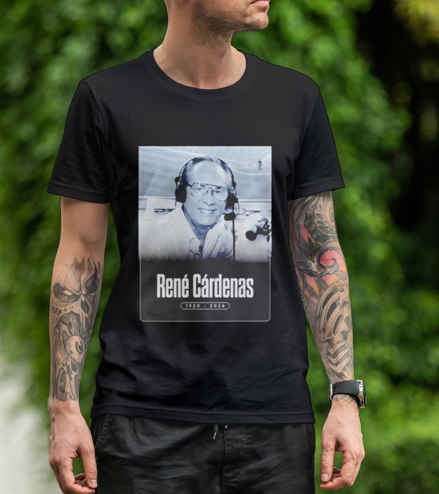 Rene Cardenas 1930 2026 Celebrating Legacy In Broadcasting T-Shirt