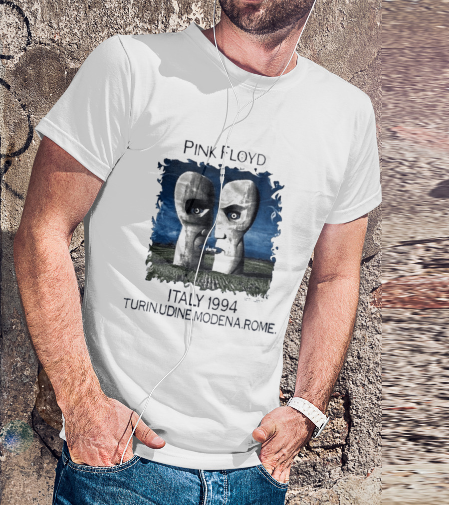 Pink Floyd Italy 1994 Turin Udine Modena Rome Faces T-Shirt
