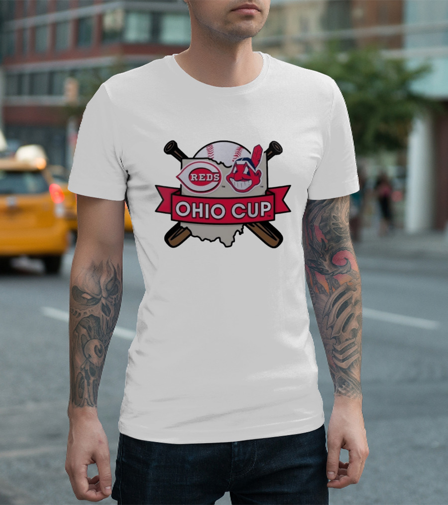 Cincinnati Reds Cleveland Guardians Ohio Cup 2026 MLB Baseball Showdown T-Shirt