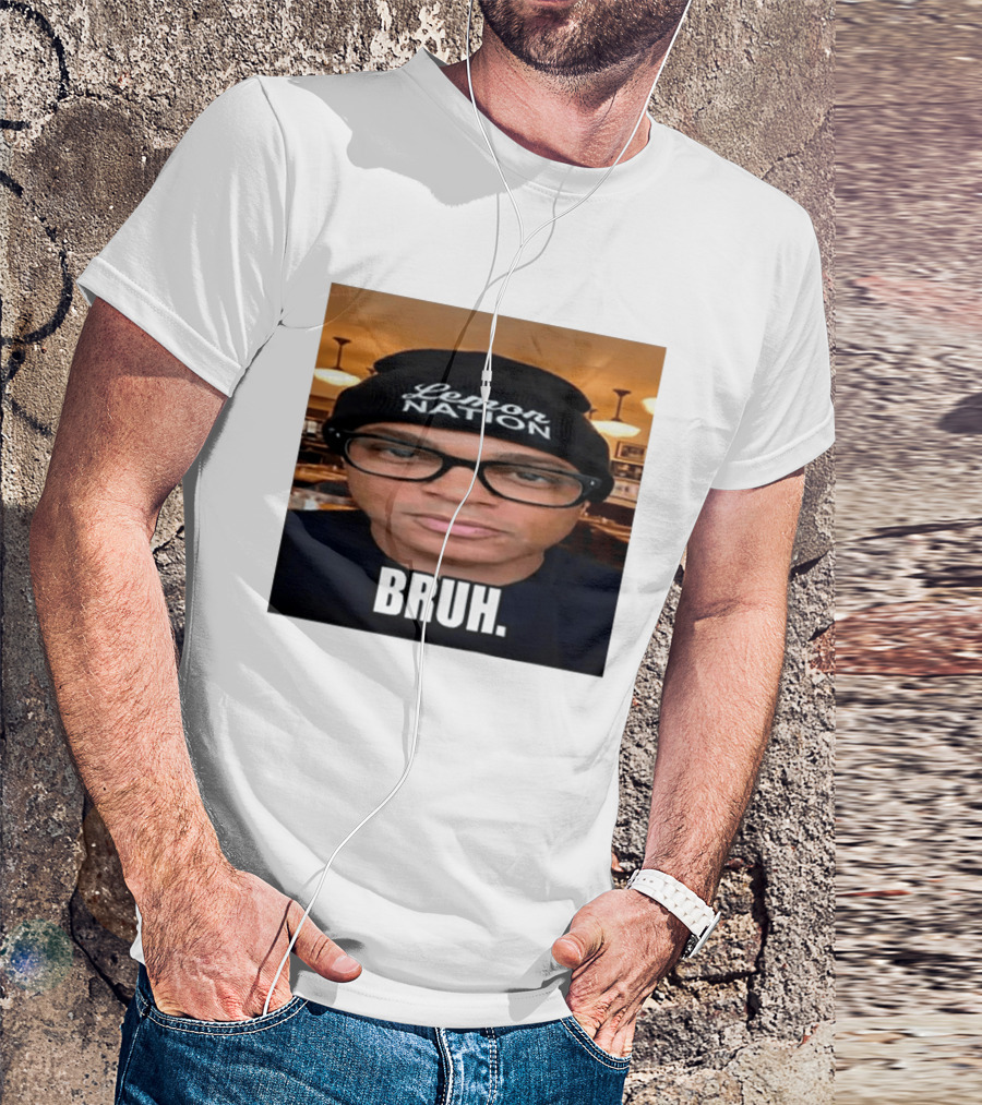 Lemon Nation Beanie Glasses Meme Bruh T-Shirt