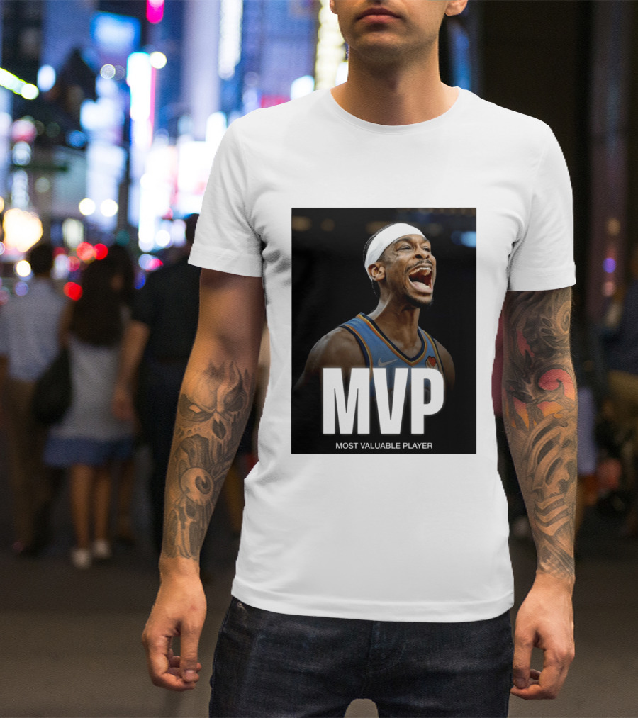 Shai Gilgeous Alexander MVP Most Valuable Player OKC Thunder Celebration T-Shirt