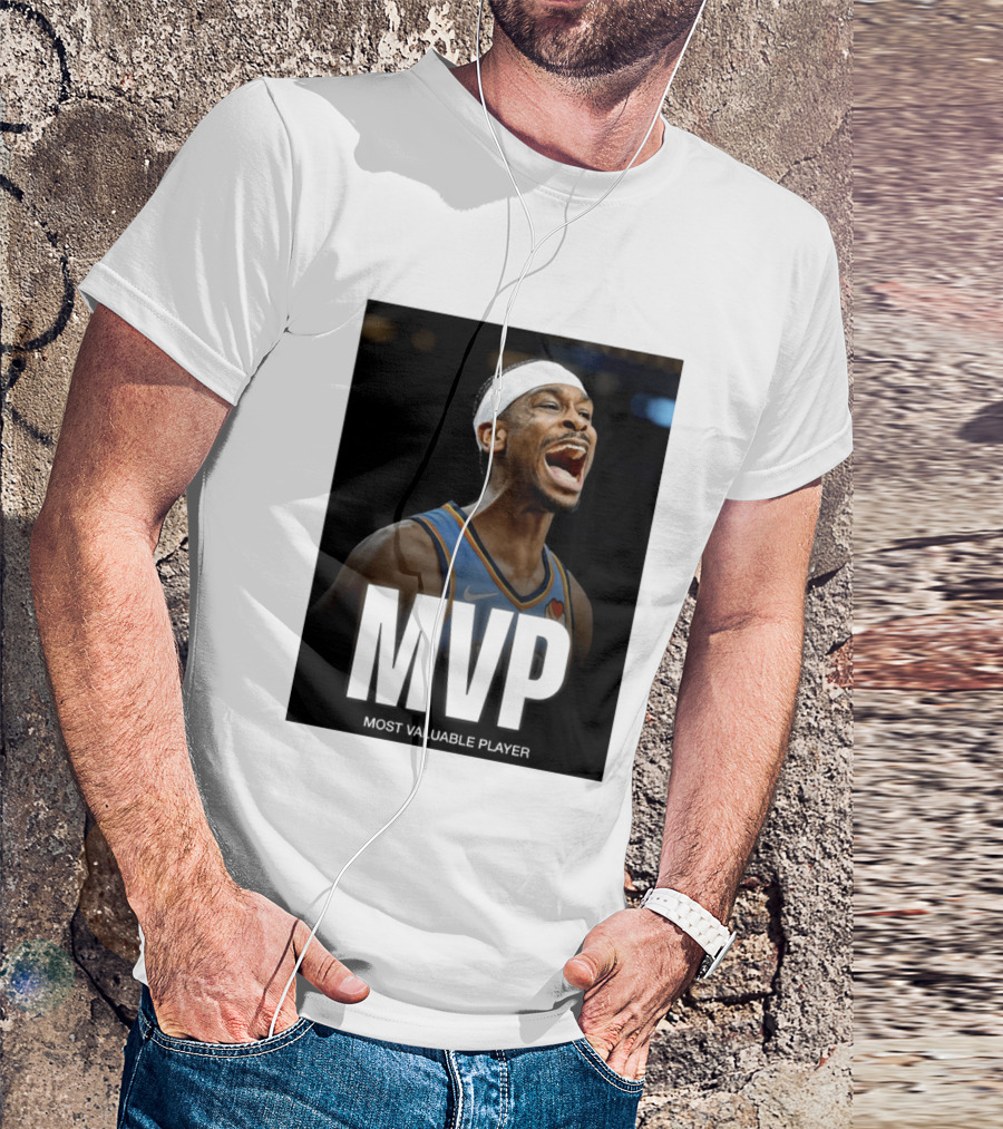 Shai Gilgeous Alexander MVP Most Valuable Player OKC Thunder Celebration T-Shirt