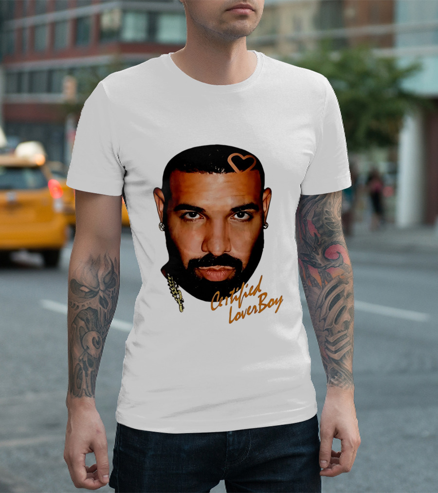 Drake Certified Lover Boy Heart Hair T-Shirt