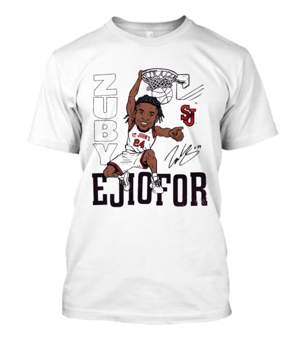 Zuby Ejiofor St. John's Red Storm Slam Dunk Basketball SJ 24 T-Shirt