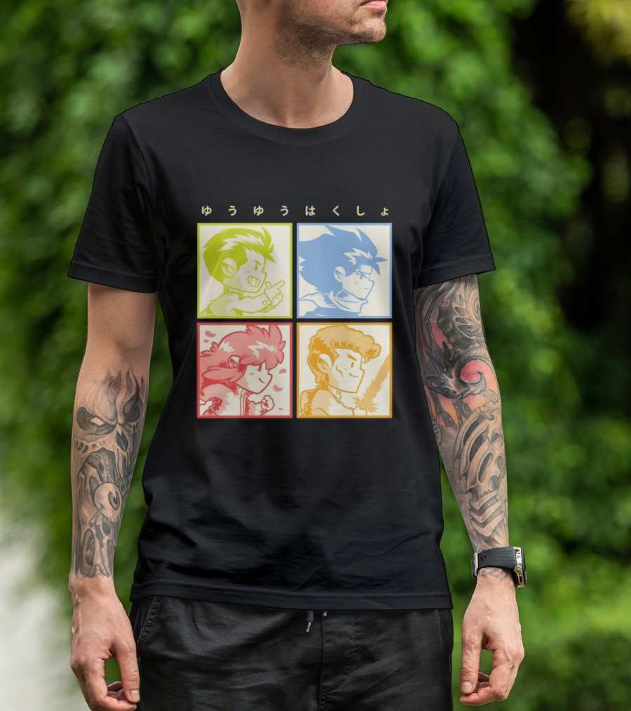 YuYu Hakusho Anime Characters Japanese Manga Series T-Shirt