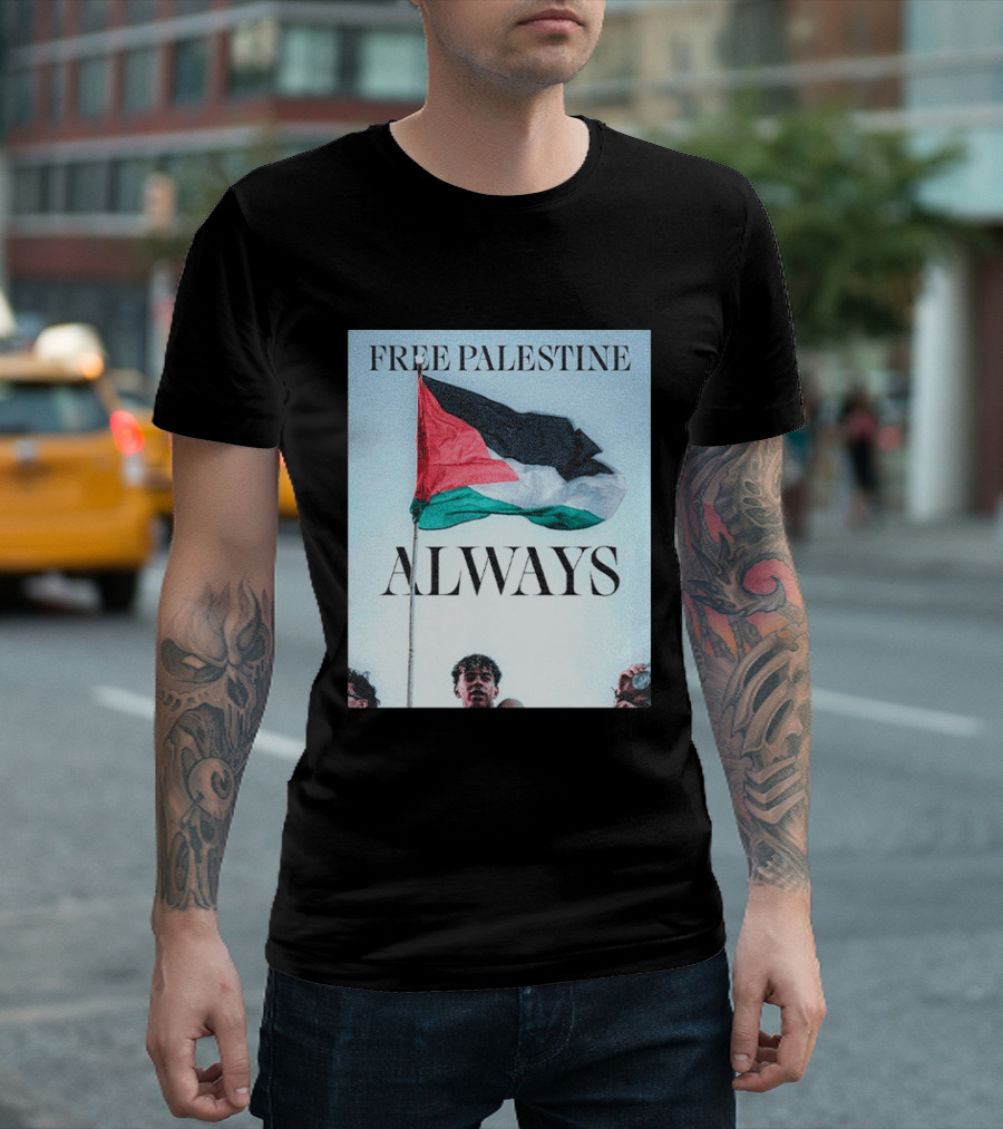 Barcelona FC Lamine Yamal Free Palestine Always Flag T-Shirt