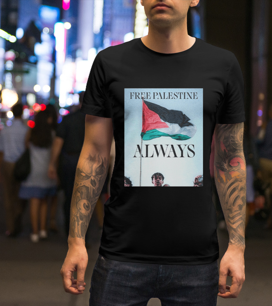 Barcelona FC Lamine Yamal Free Palestine Always Flag T-Shirt