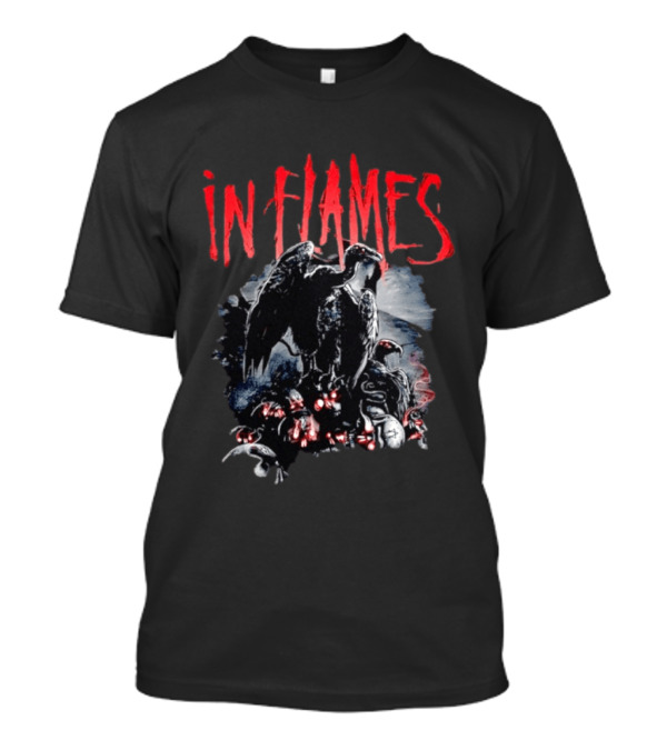 In Flames Meet Your Maker Gothic Vulture Scene T-Shirt