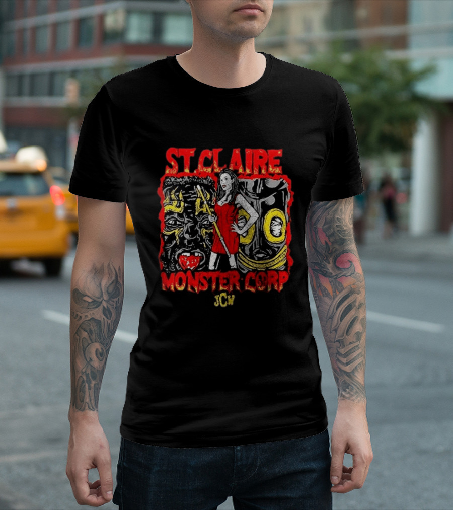 St. Claire Monster Corp JCW Horror Artistry T-Shirt