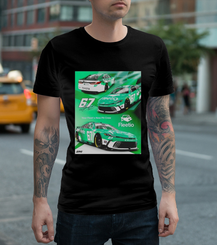 Corey Heim 23XI Racing Toyota Camry XSE Fleetio NASCAR 67 T-Shirt