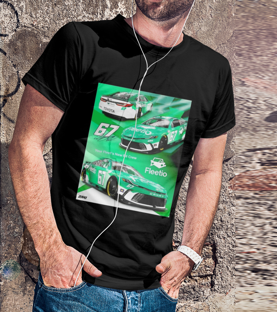 Corey Heim 23XI Racing Toyota Camry XSE Fleetio NASCAR 67 T-Shirt