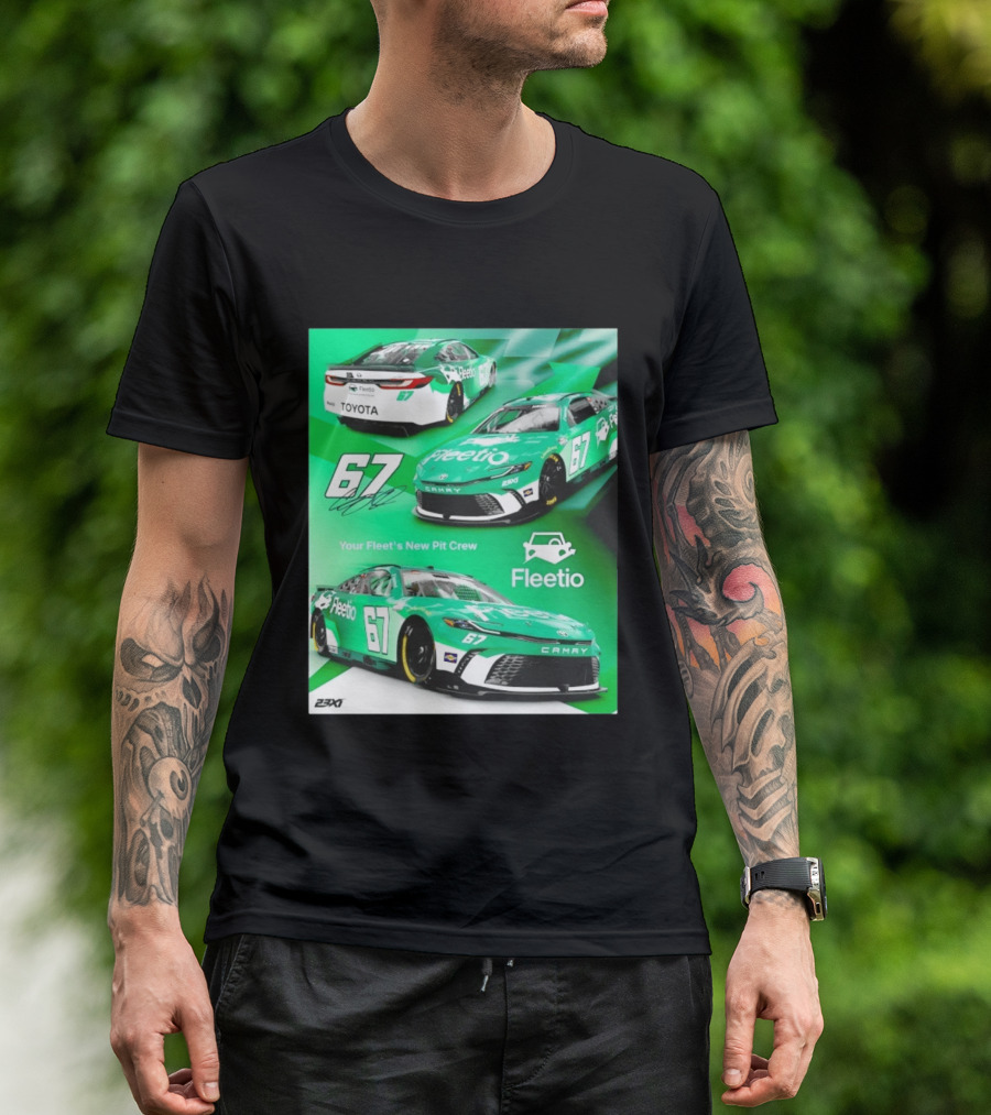 Corey Heim 23XI Racing Toyota Camry XSE Fleetio NASCAR 67 T-Shirt