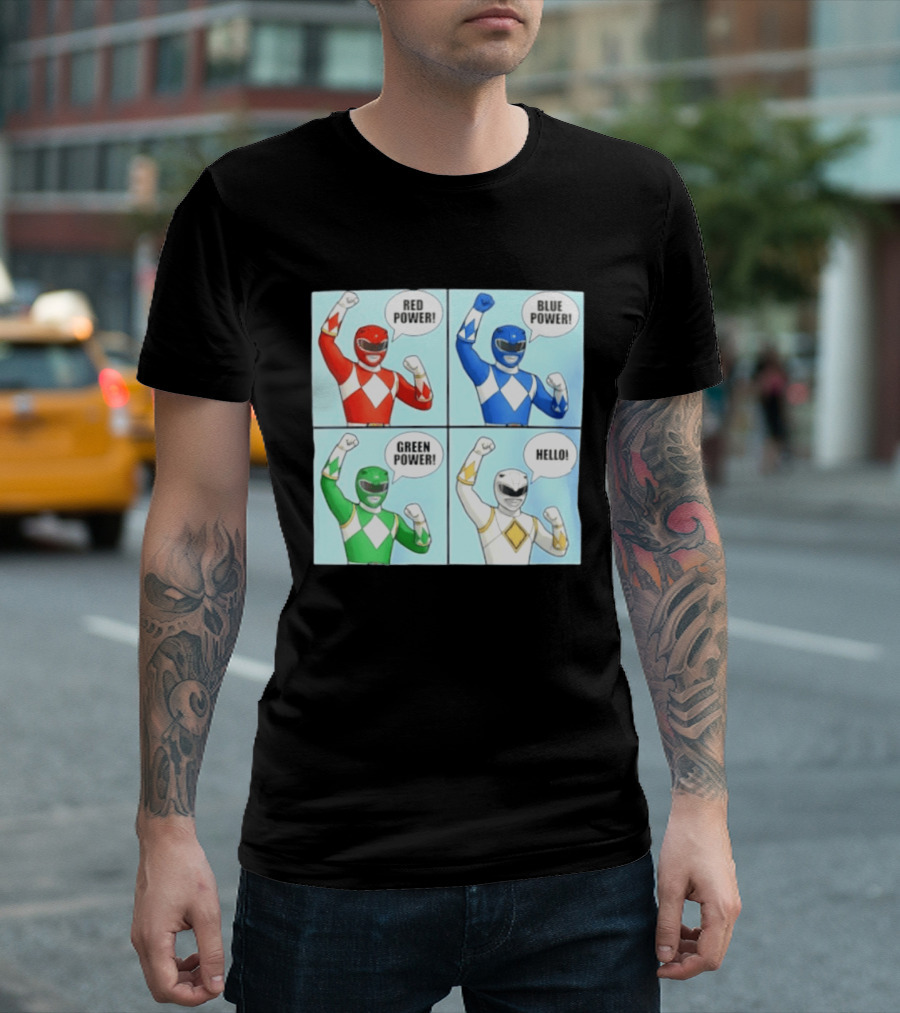 Red Power Blue Power Green Power Hello Rangers T-Shirt