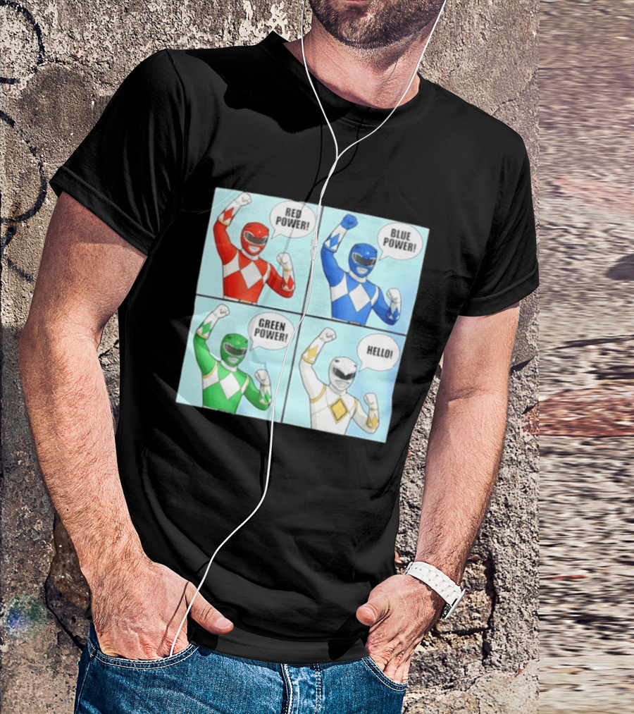 Red Power Blue Power Green Power Hello Rangers T-Shirt