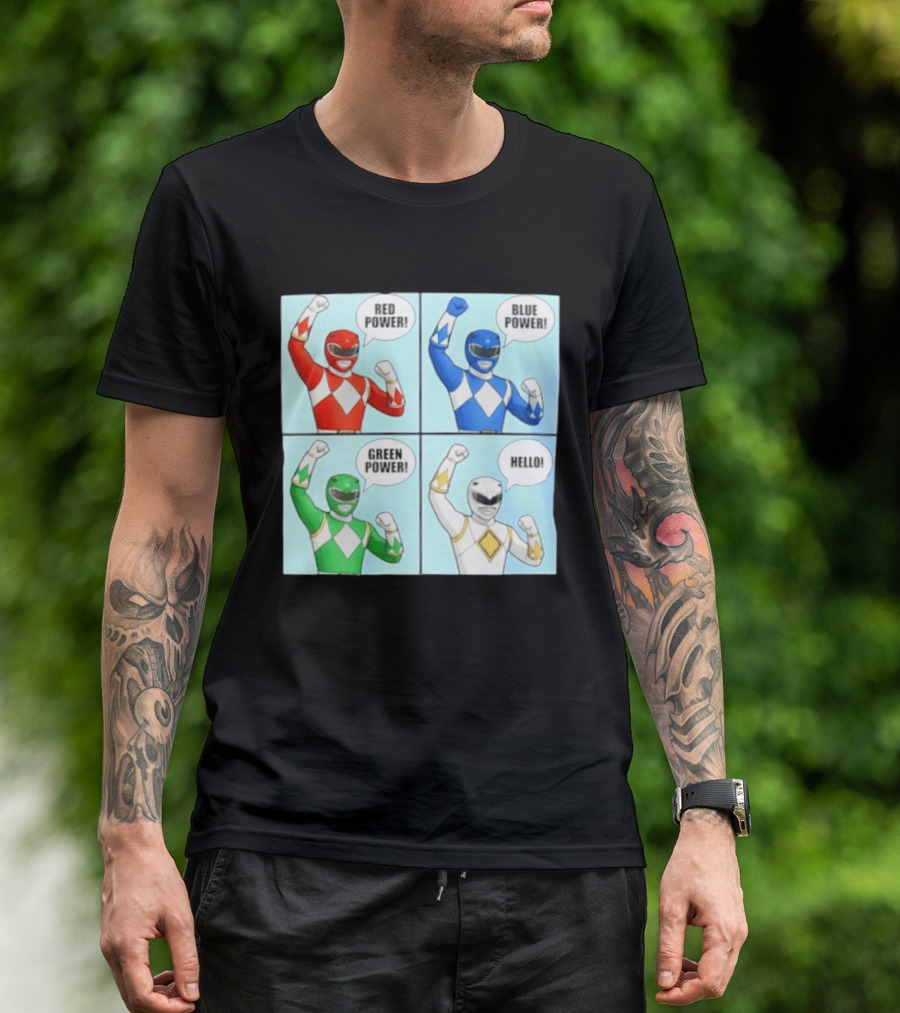 Red Power Blue Power Green Power Hello Rangers T-Shirt