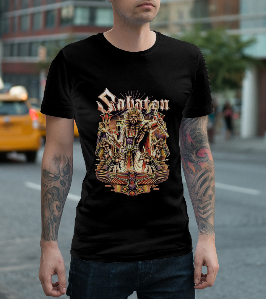 Sabaton The Legendary Tour 2026 Pop Up Collection Pharaoh Alexander Egyptian Hordes Of Khan T-Shirt