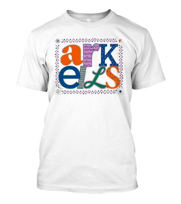 Arkells Colorful Hippie Font With Decorative Border T-Shirt