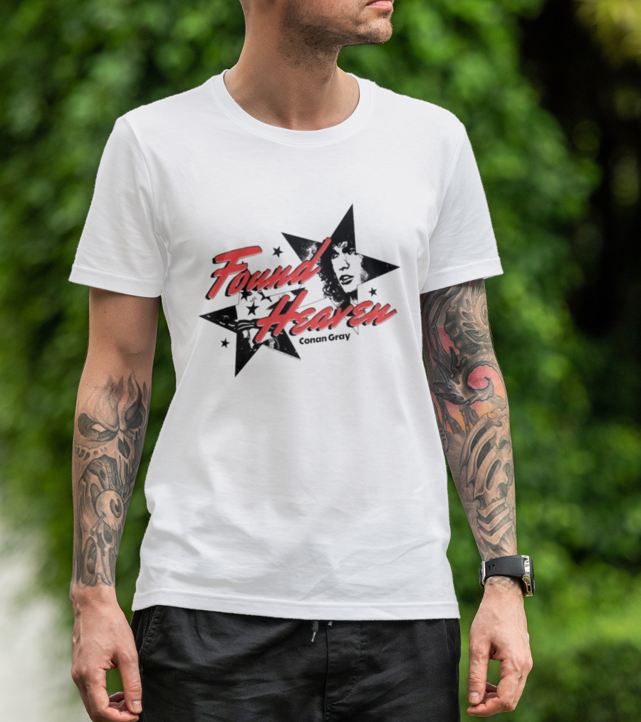 Conan Gray Found Heaven Stars Face T-Shirt